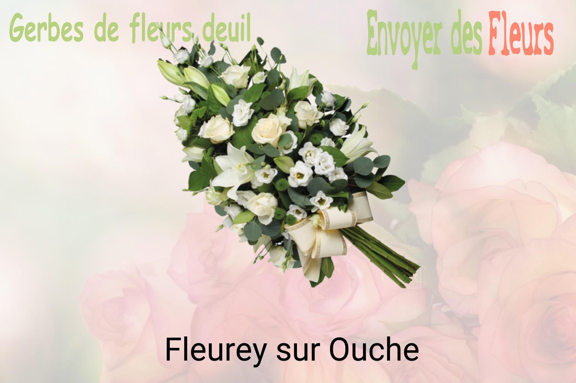 Gerbe de fleurs de deuil livrée à Fleurey-sur-Ouche